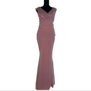 Brand New Pink Lace Mermaid Gown.